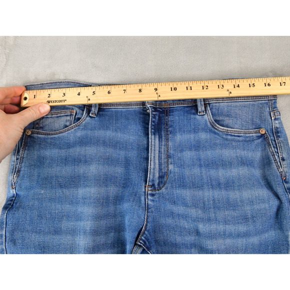 J. Jill Jeans Womens 10T (32x30) Slim Ankle Blue Denim - Picture 7 of 9